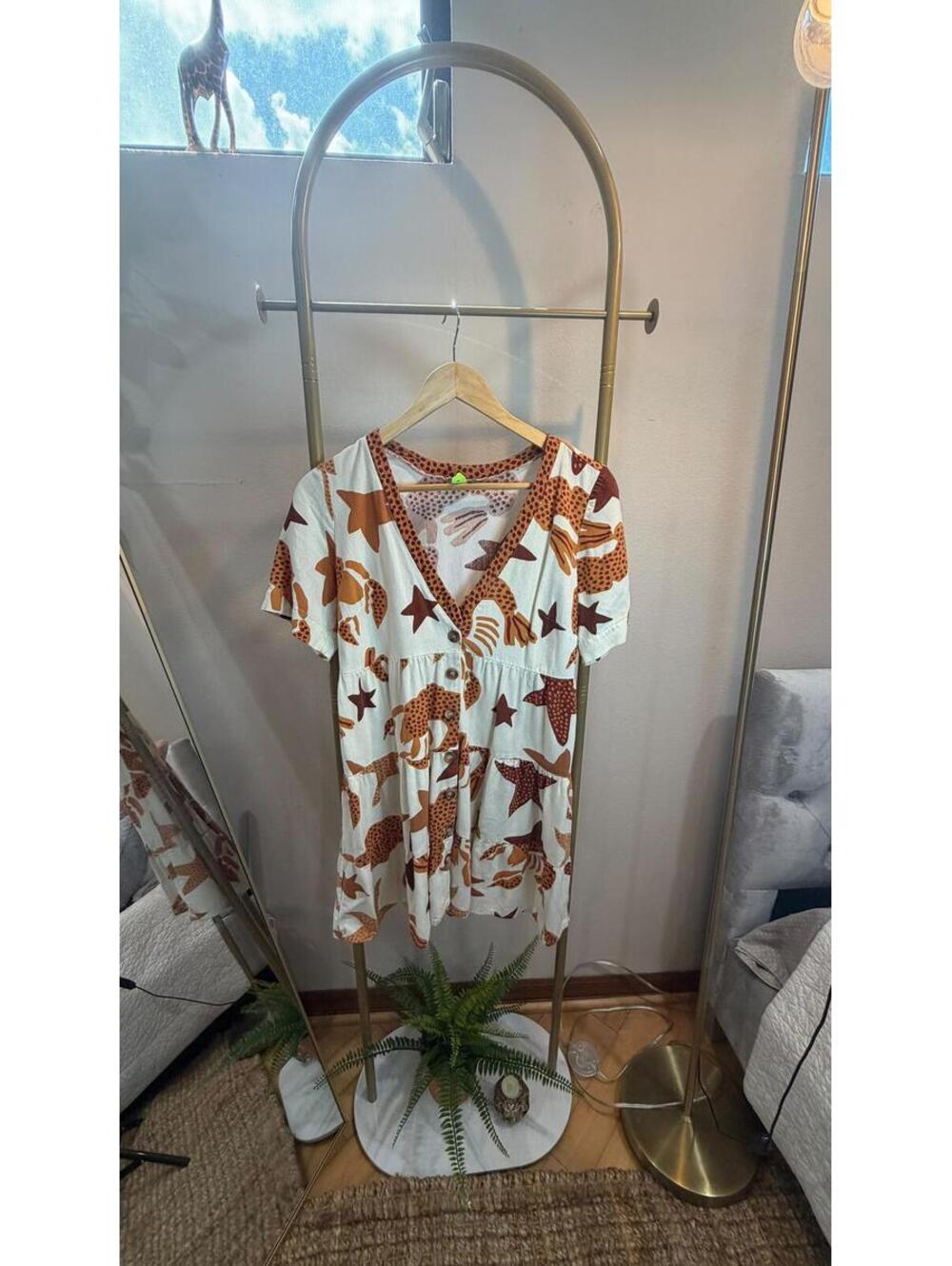 FARM mini  Jungle Leopard Print Dress